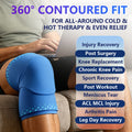 3D Solid Gel Knee Sleeve – Flexible Hot & Cold Compression Wrap for Sports, Recovery & Everyday Support