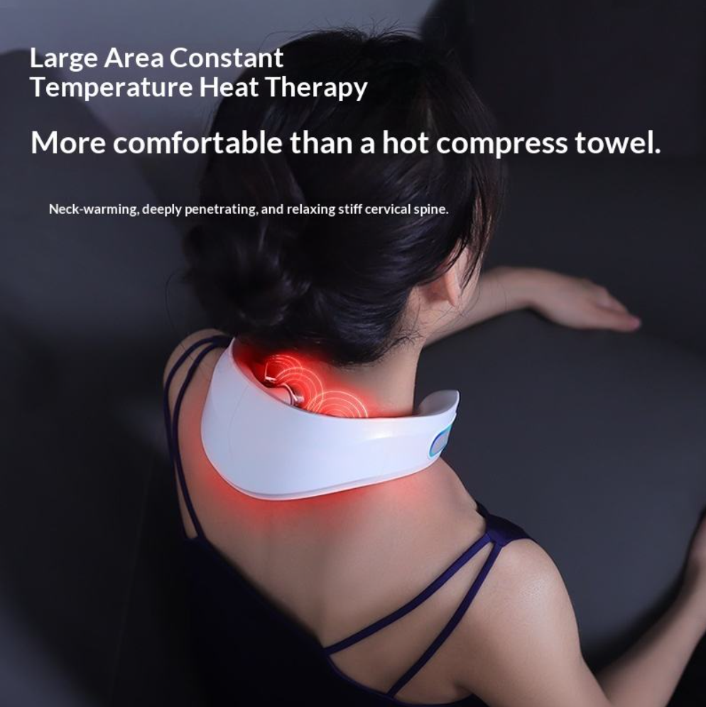 USB Rechargeable Neck & Shoulder Massager – Portable Cervical Massage Device for Home, Office & Travel